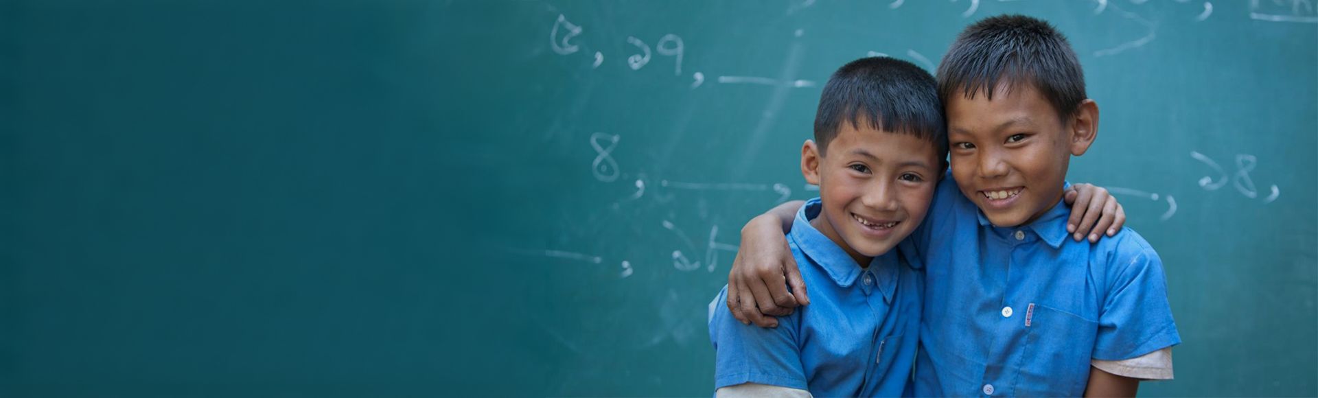 Niños sonriendo